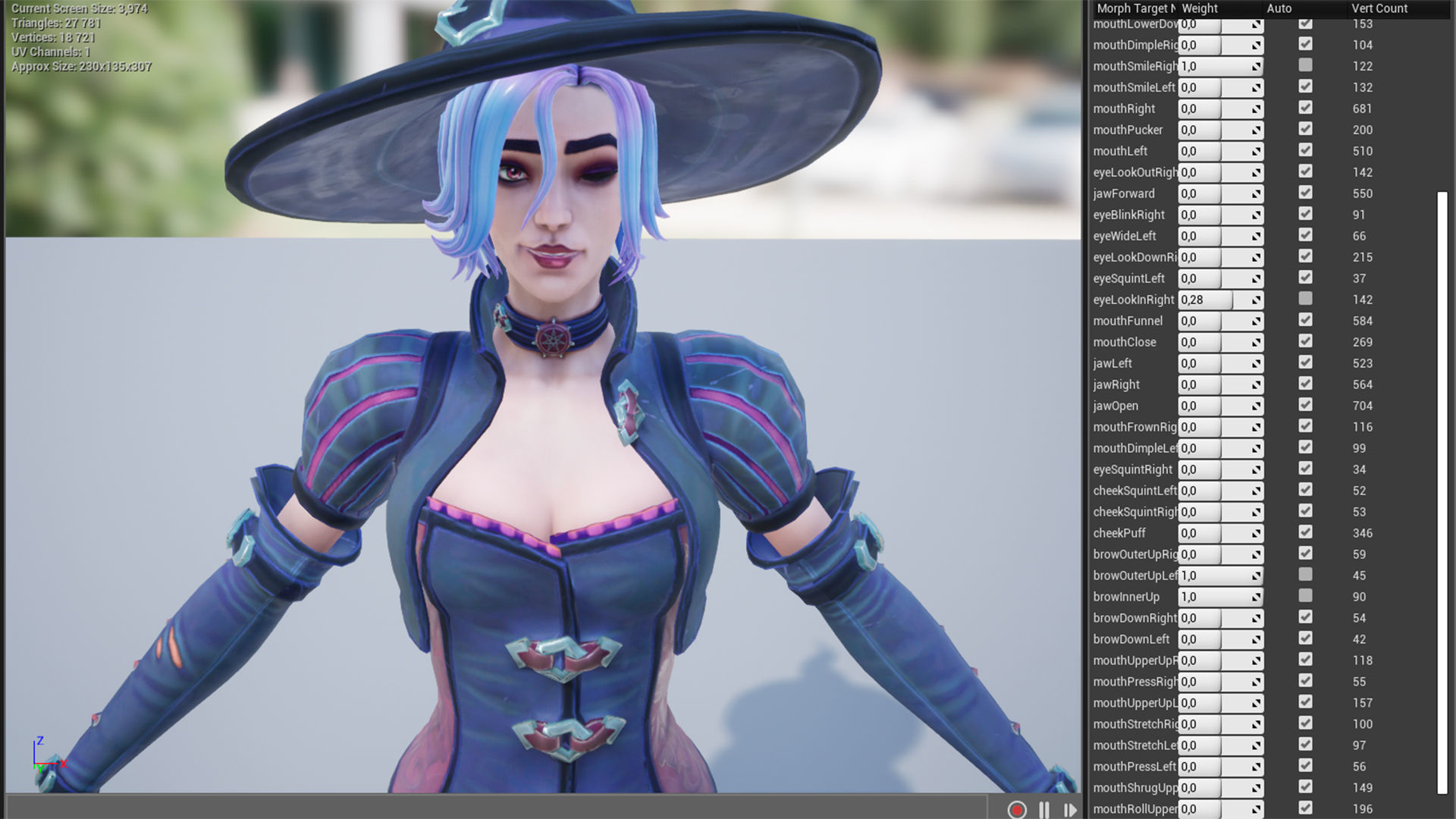 Witch Low-poly 3D model_15