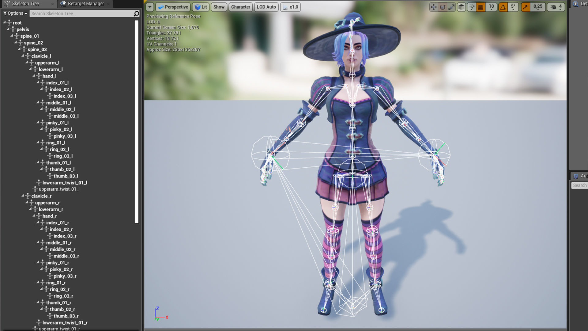 Witch Low-poly 3D model_16