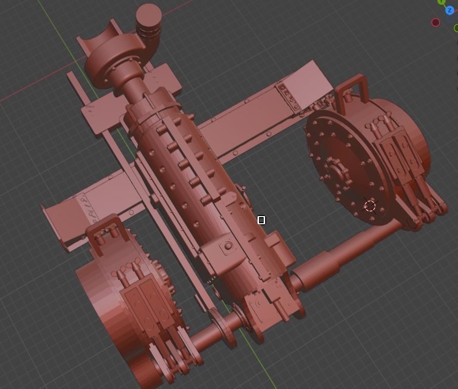 Transmission   Brakes panzer IV  3D print model_3