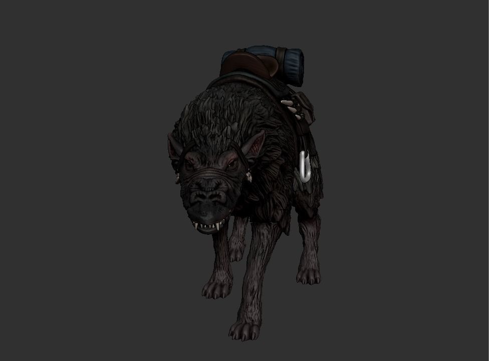 howler  3D print model_3