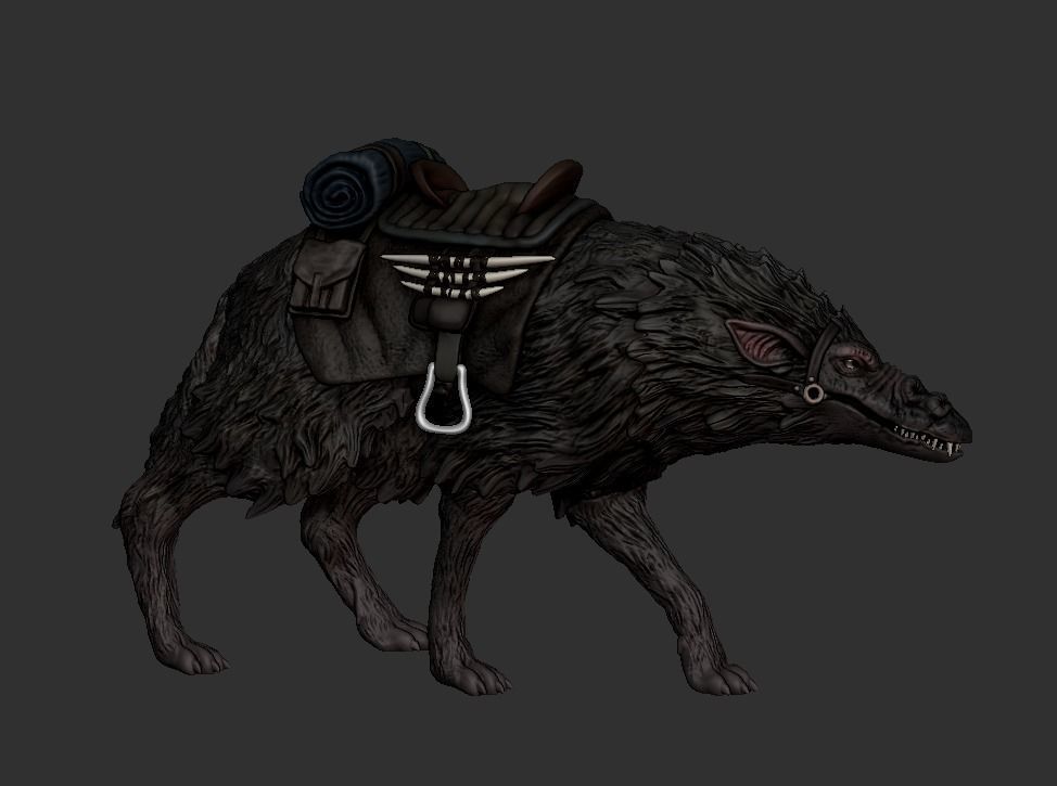 howler  3D print model_2