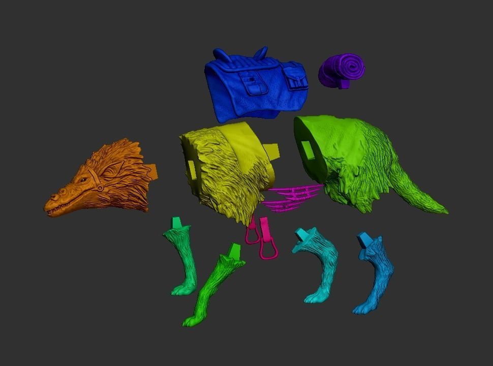 howler  3D print model_7