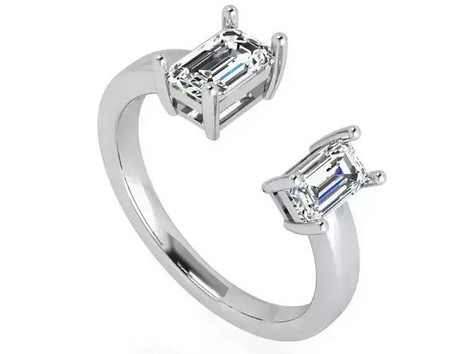 Emerald Cut Diamond Ring 4850