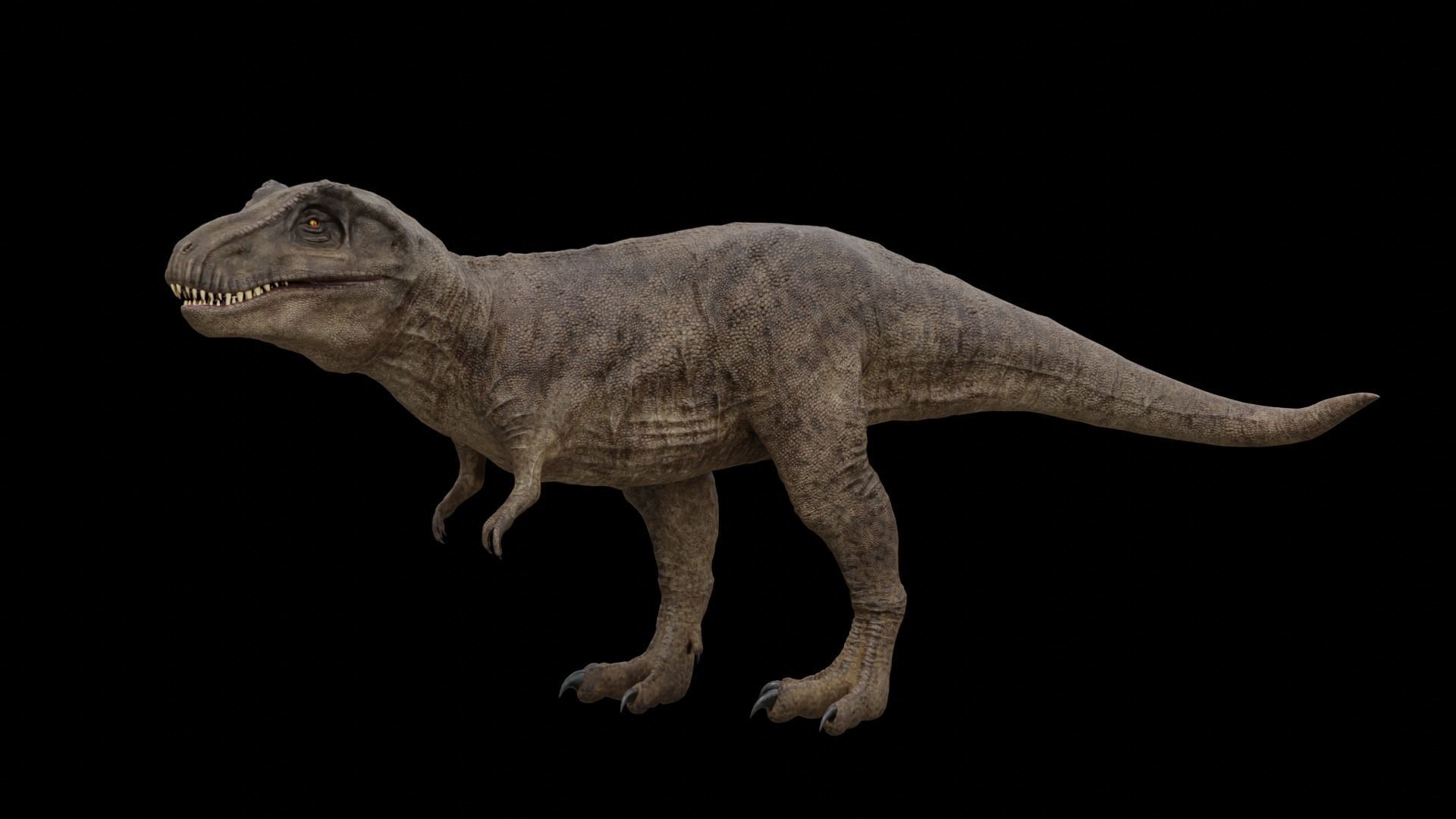 Monster Tyrannosaurus Rex Dinosaur Low-poly 3D model_15