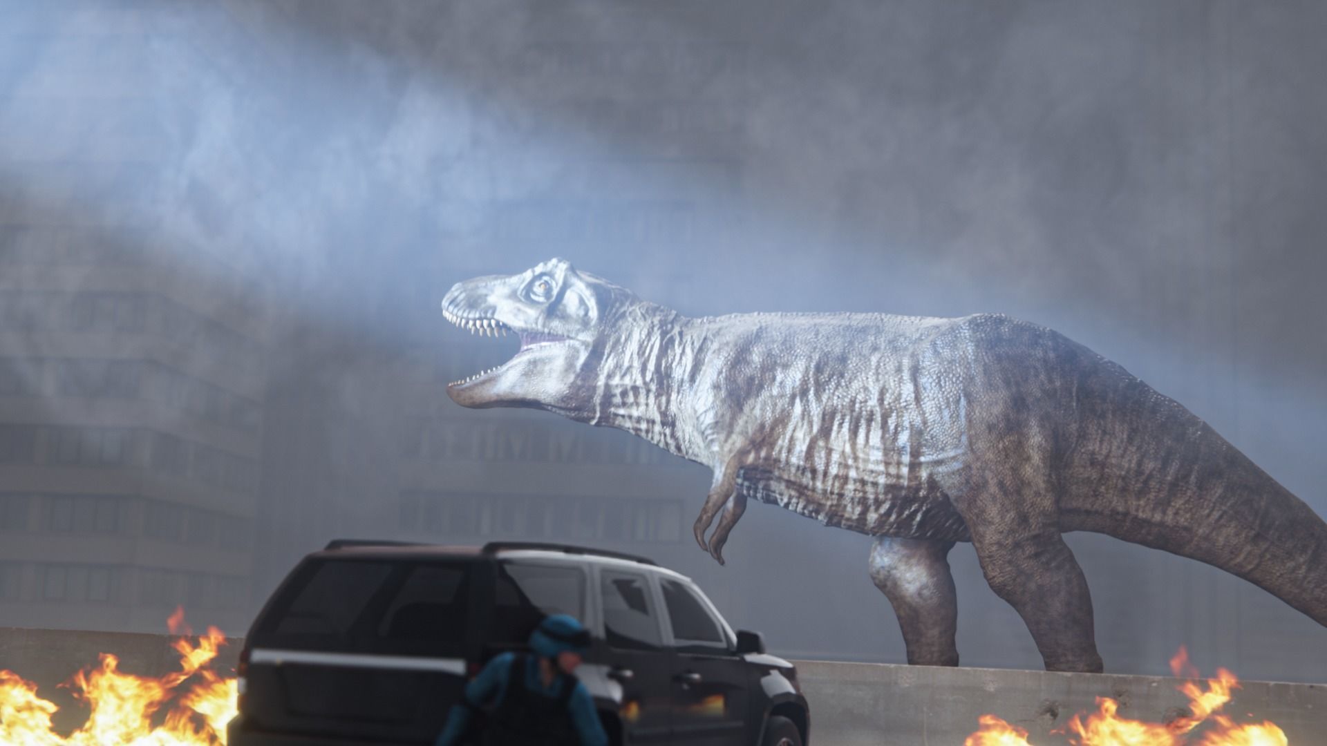 Monster Tyrannosaurus Rex Dinosaur Low-poly 3D model_17