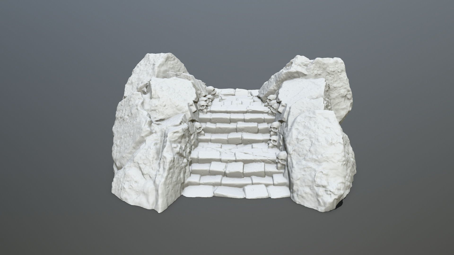 Ruin Stairs STL 3D print model_1