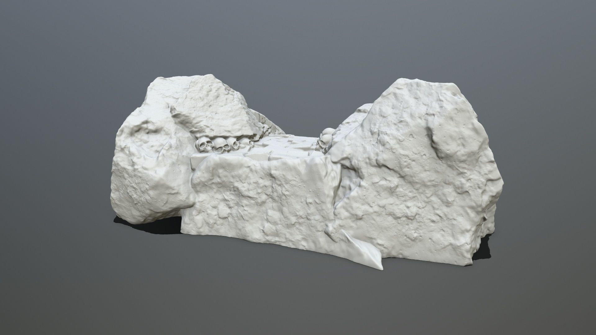 Ruin Stairs STL 3D print model_7
