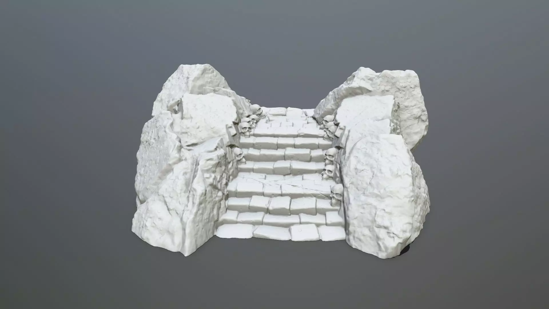 Ruin Stairs STL 3D print model_0