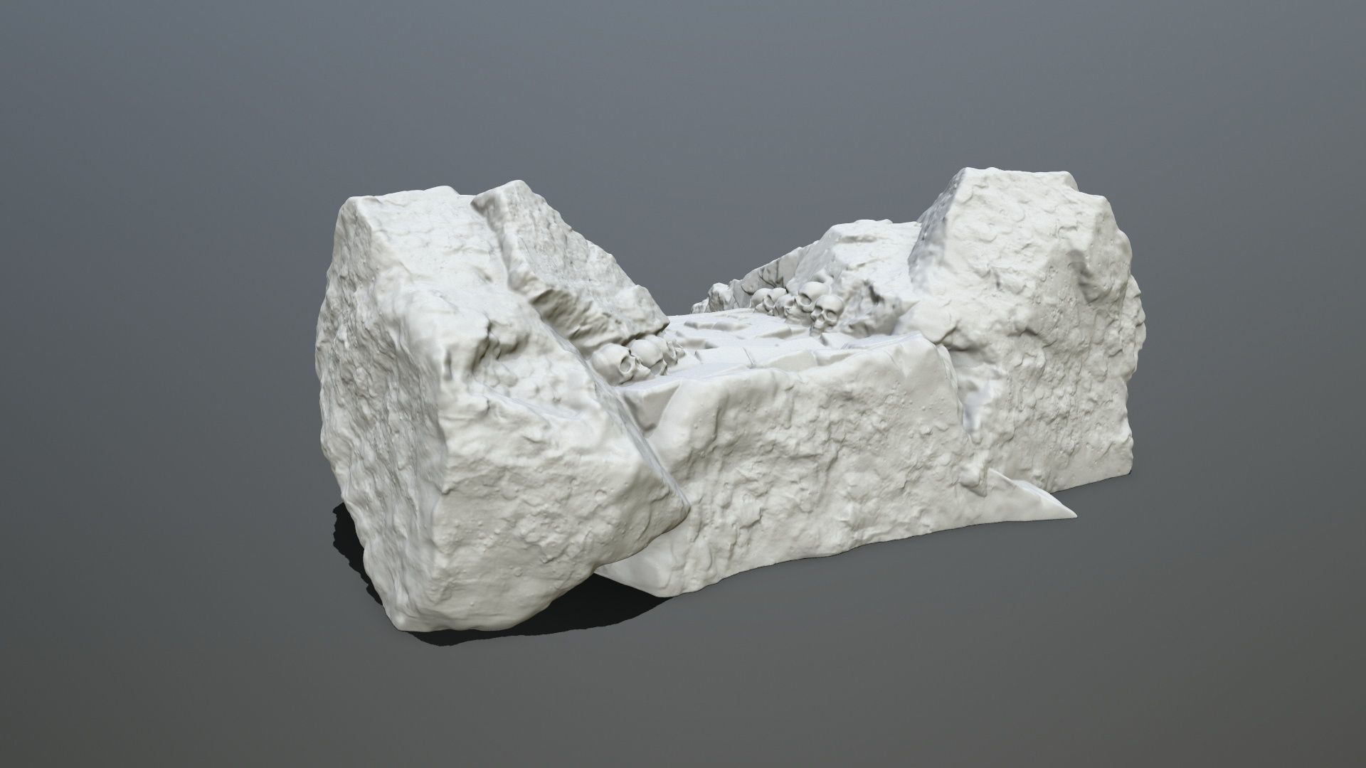 Ruin Stairs STL 3D print model_6