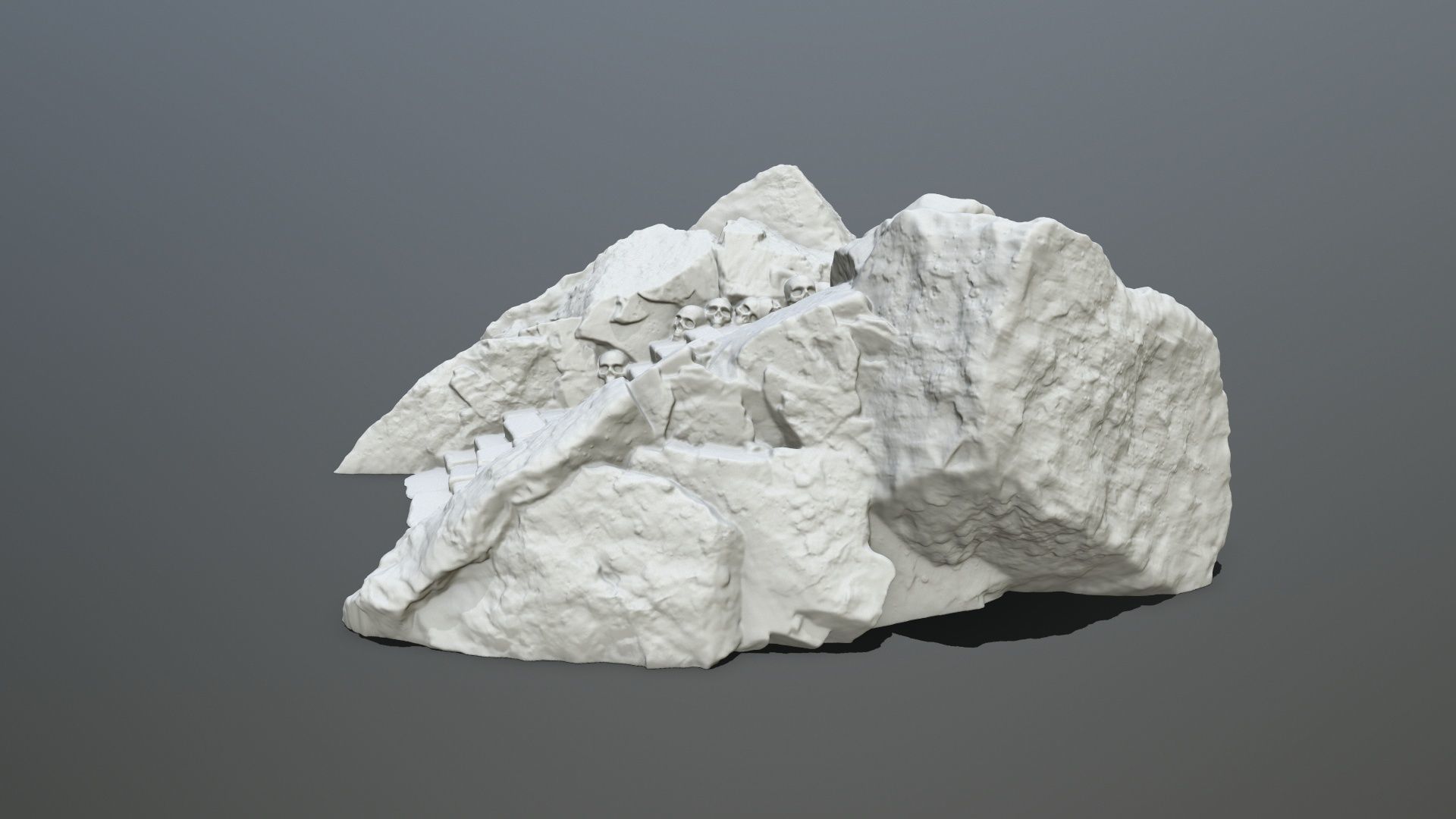 Ruin Stairs STL 3D print model_4