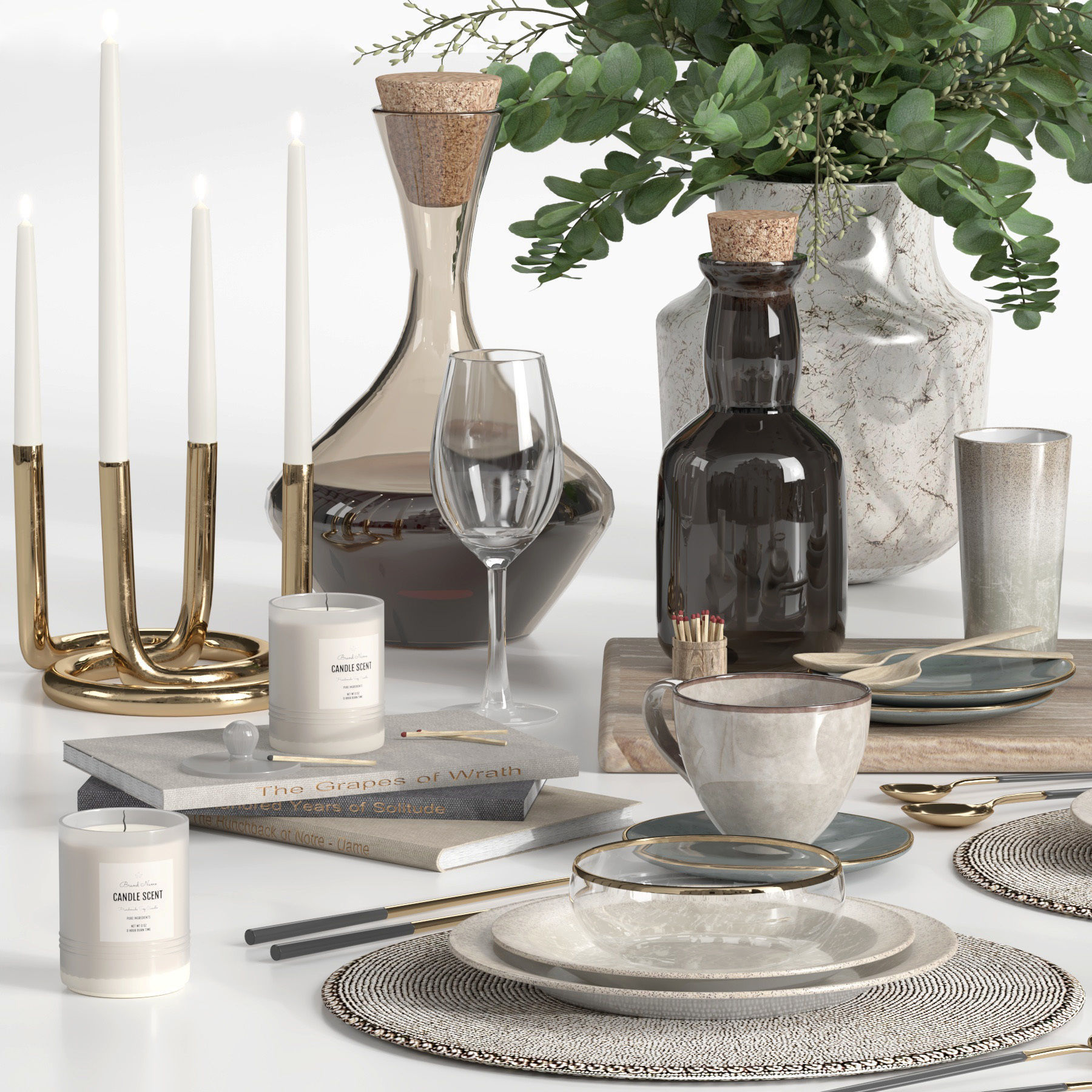 tableware set18 3D model_1