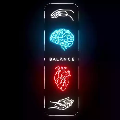 Balance Neon Sign 3D model