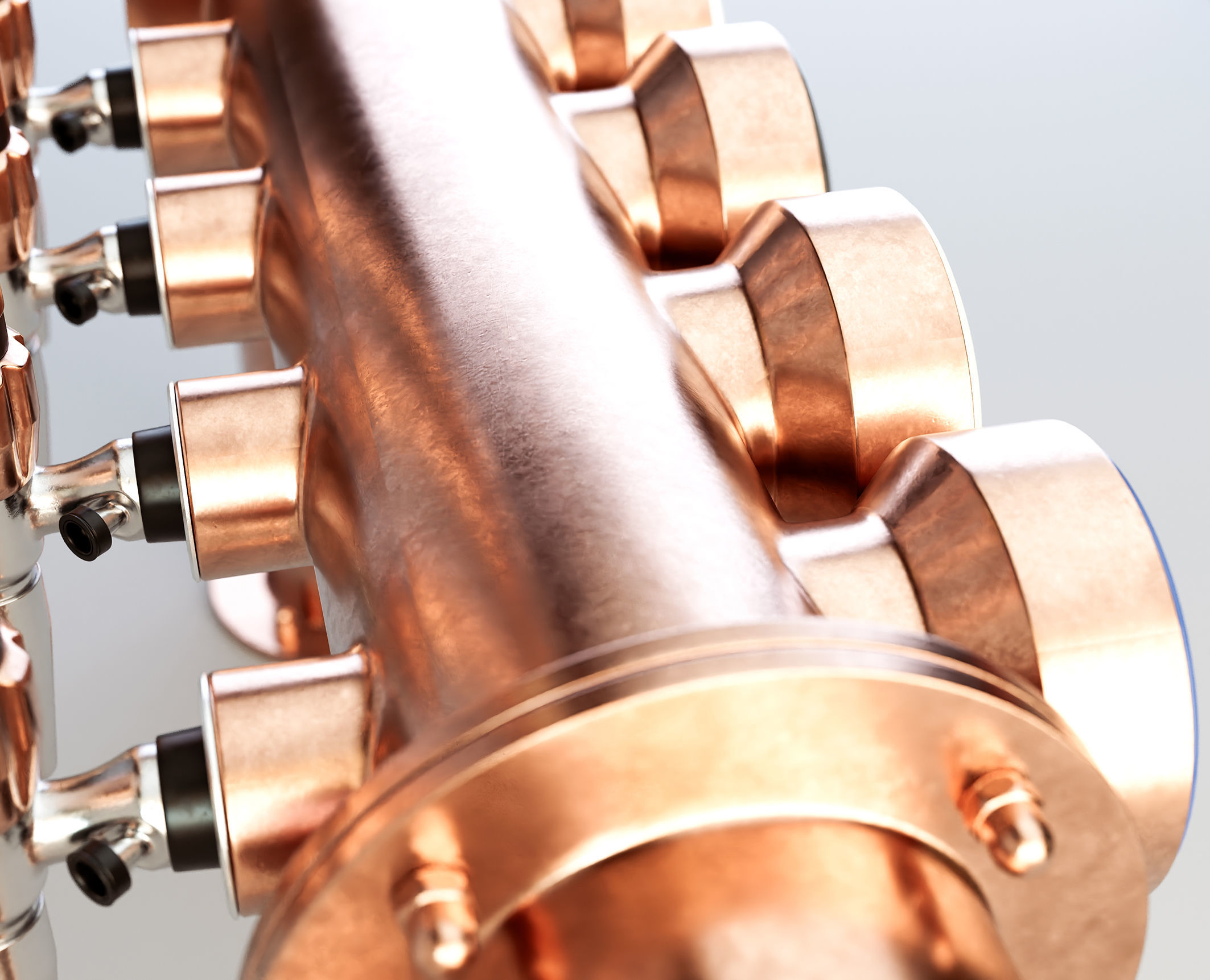 Copper Multi Beer Draught Tap 3D model_5