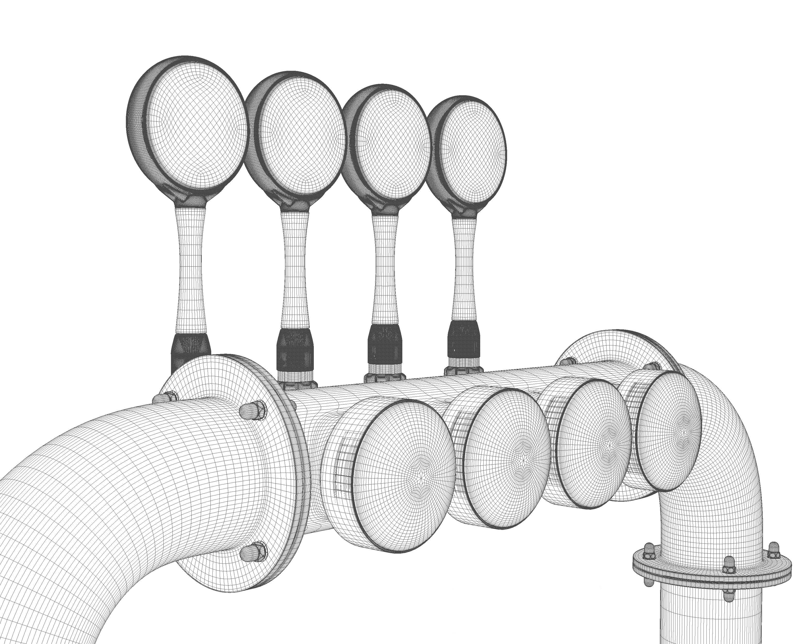 Copper Multi Beer Draught Tap 3D model_16