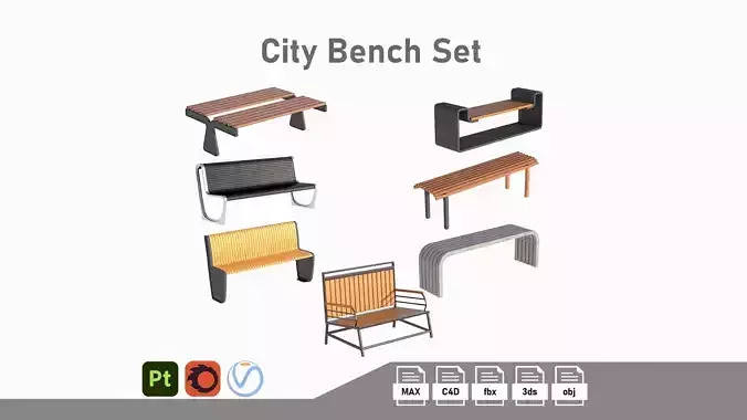 Collection City Bench 01