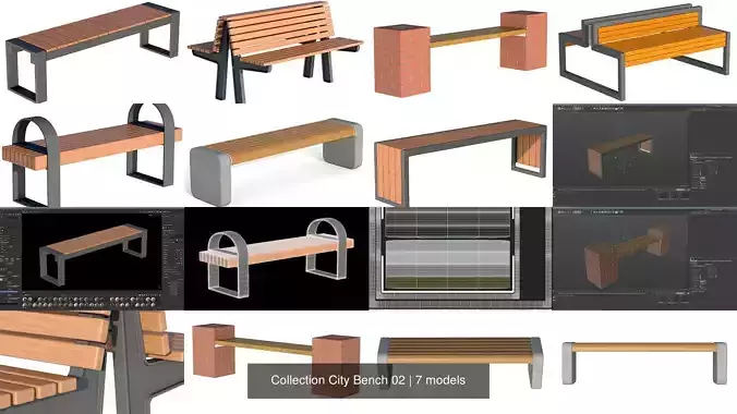 Collection City Bench 02