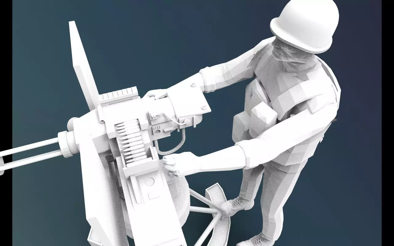 ship weapon with army 3D print model_0