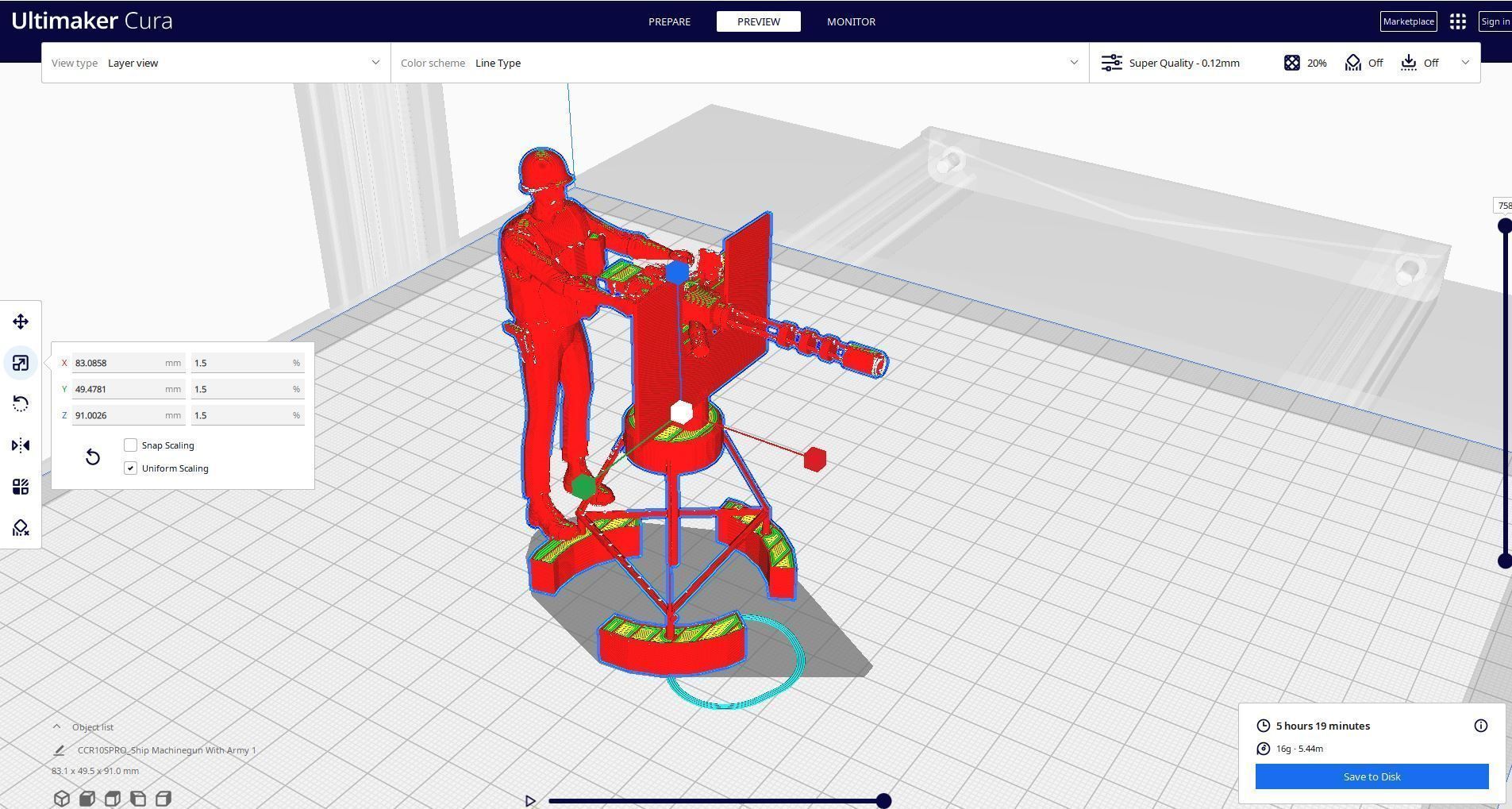 ship weapon with army 3D print model_2