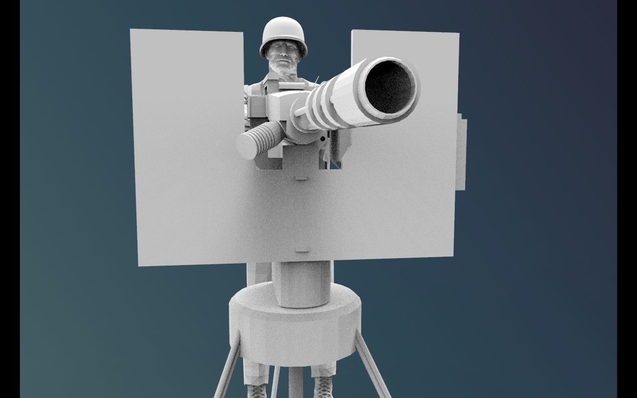 ship weapon with army 3D print model_5