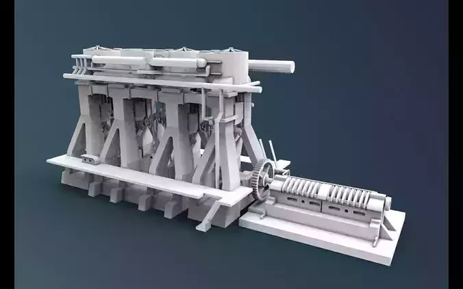 Steam Engine Ship 3D print model
