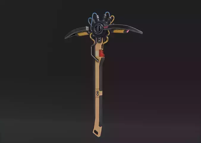 Sci-fi Pickaxe 3D model