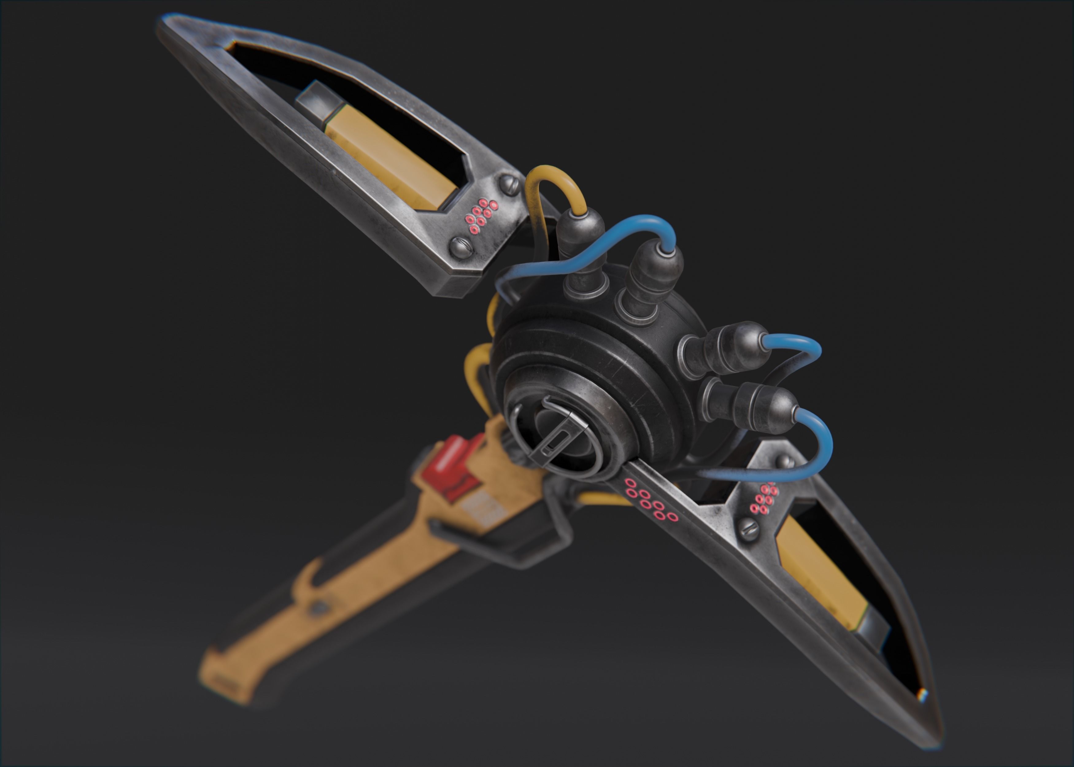 Sci-fi Pickaxe 3D model_4