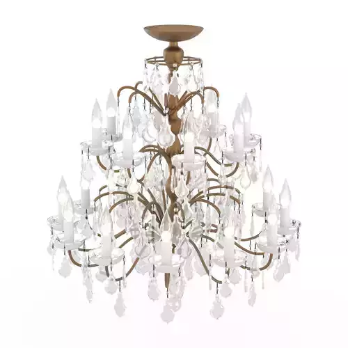 CLASSIC CHANDELIER Low-poly 3D model