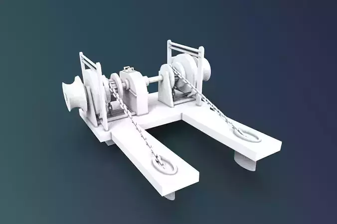Winch Machine Ship 3D print model