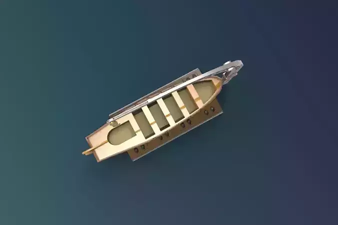 Lifeboat WW1 Millitary Ship 3D print model