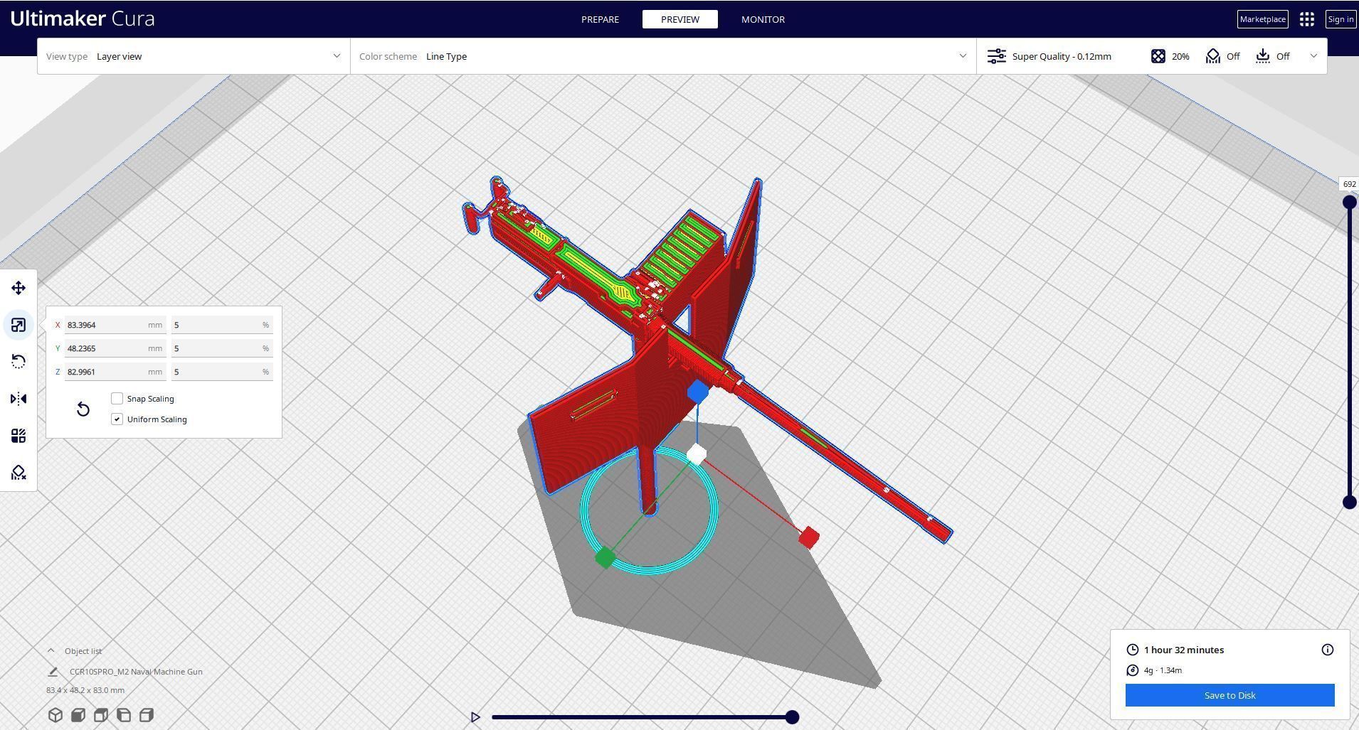 Weapon ship 3D print model_1