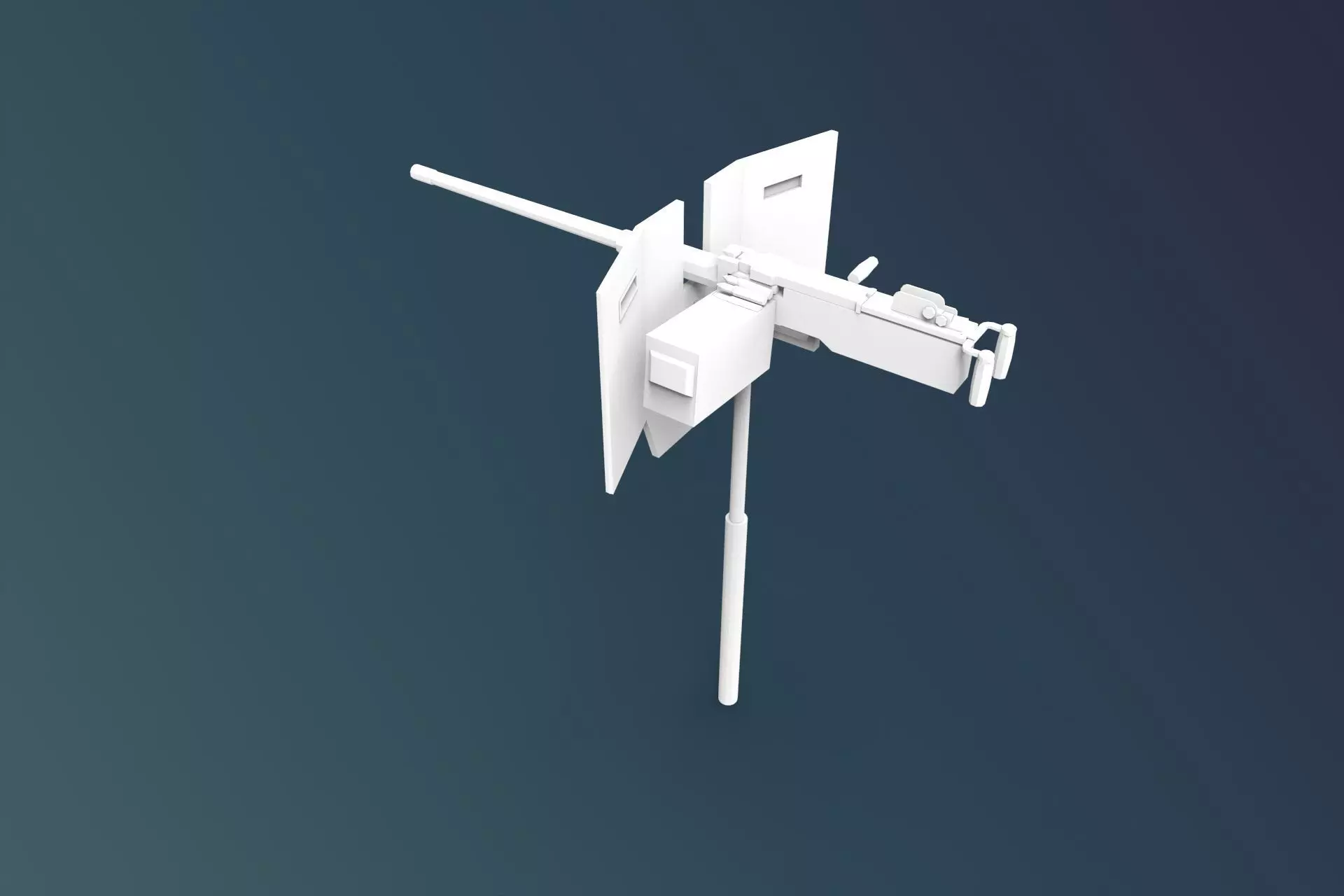Weapon ship 3D print model_0
