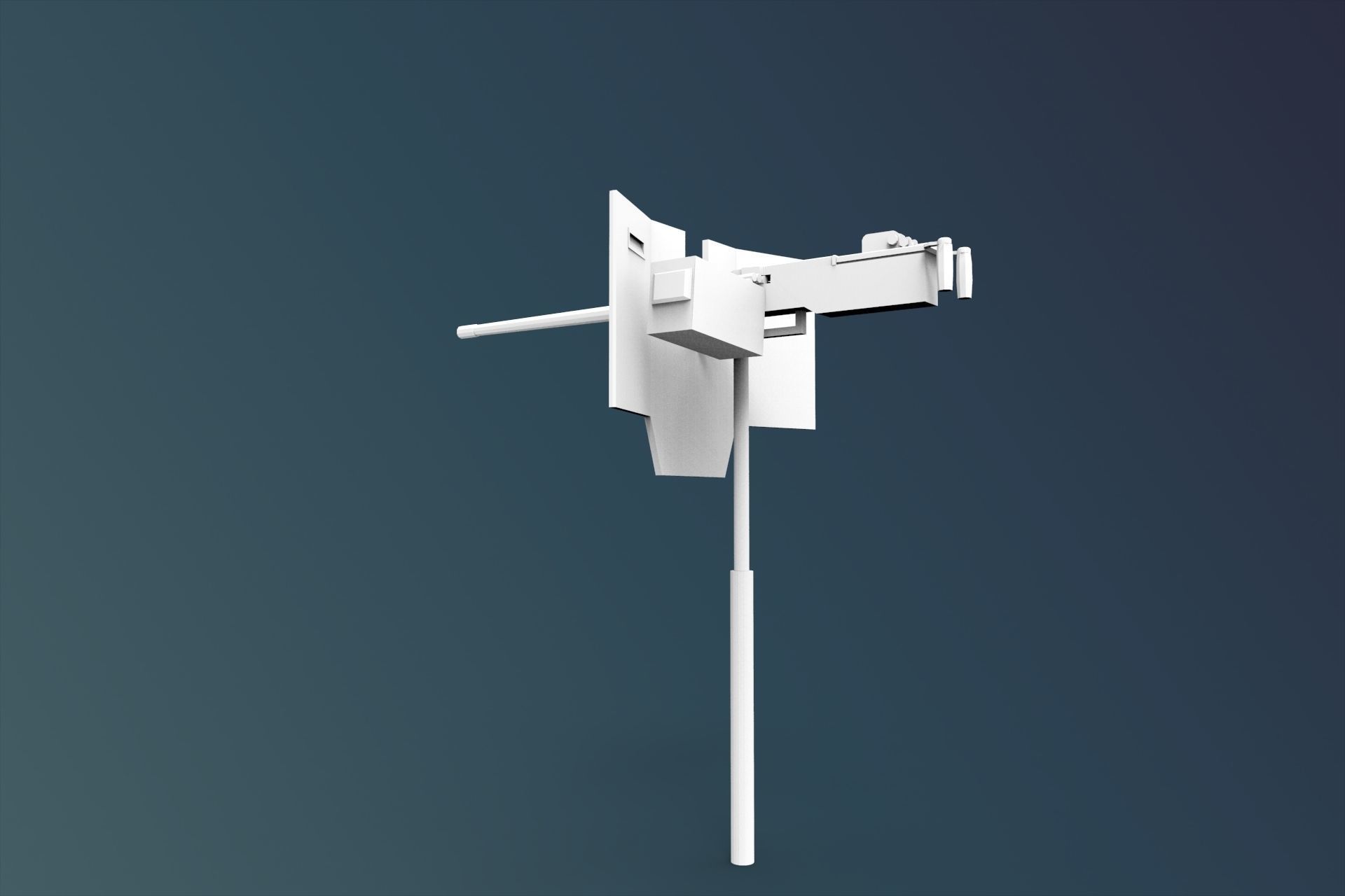 Weapon ship 3D print model_5