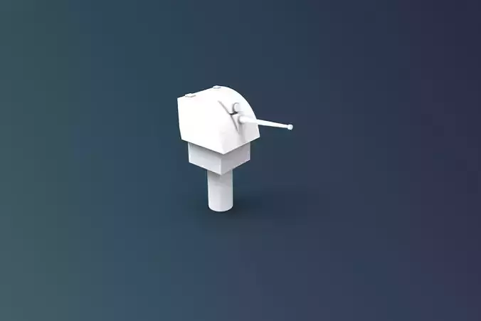 Ship water cannon 3D print model