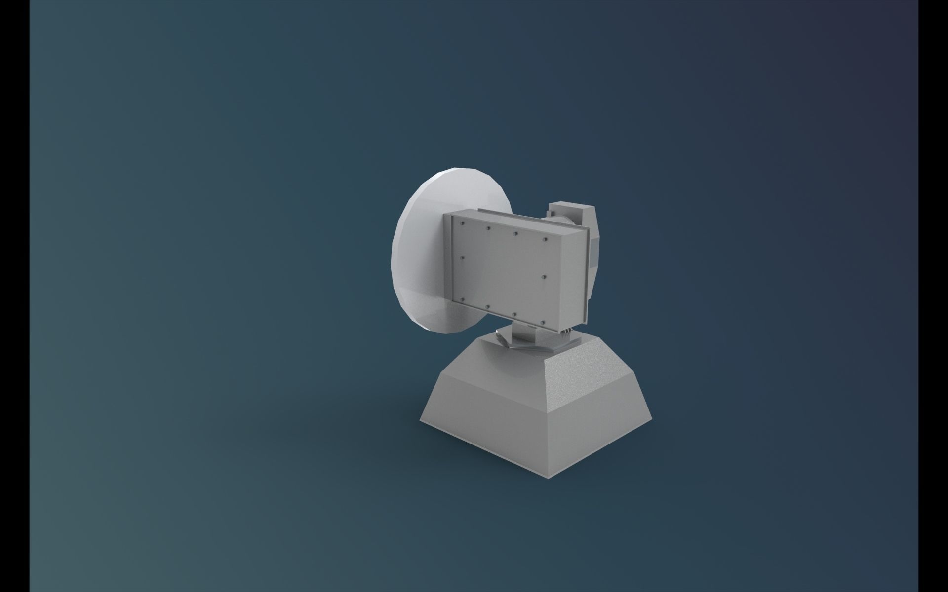 CEROS 200 FIRE CONTROL RADAR SHIP 3D print model_4