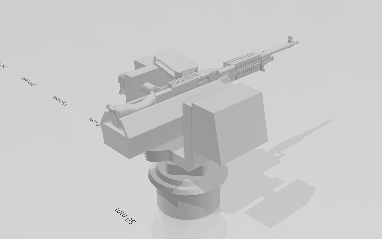 M240B weapon Ship 3D print model_4
