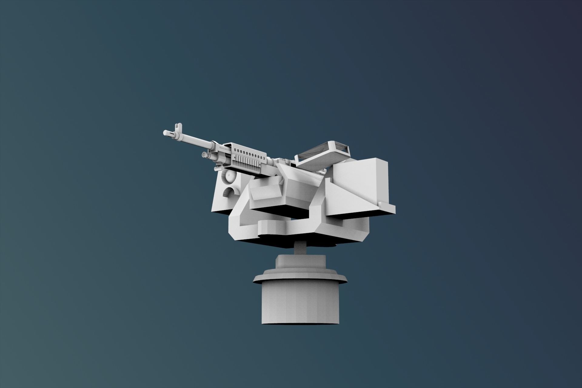 M240B weapon Ship 3D print model_5