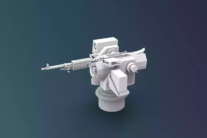 M240B weapon Ship 3D print model