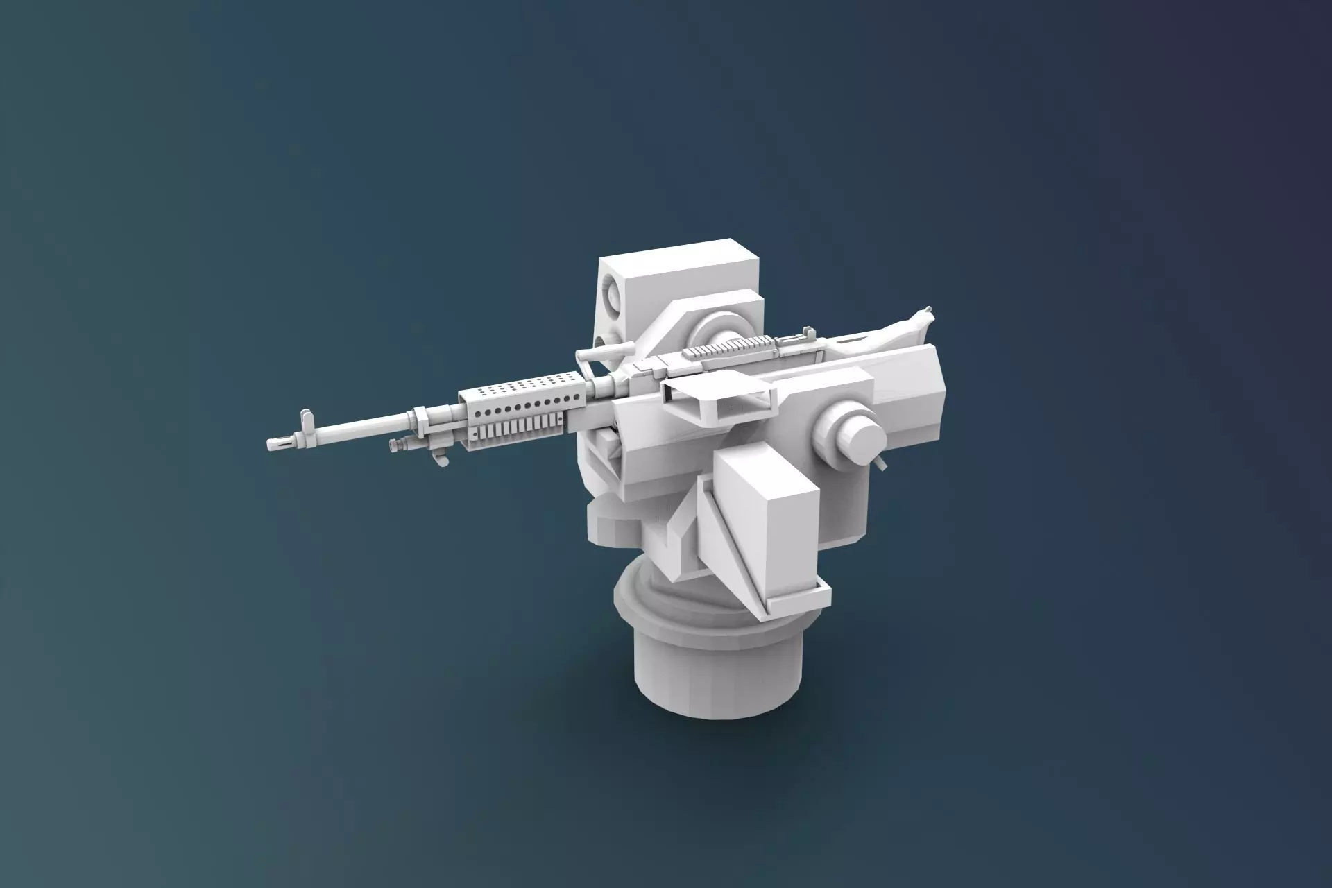 M240B weapon Ship 3D print model_0