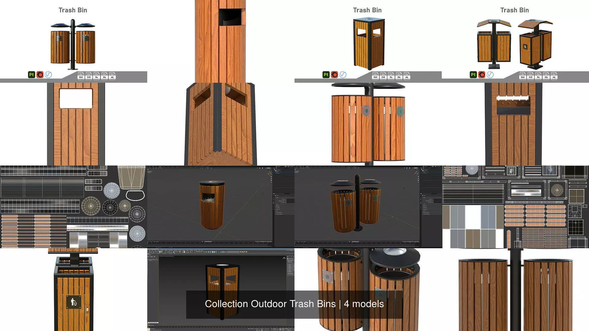 Collection Outdoor Trash Bins _1