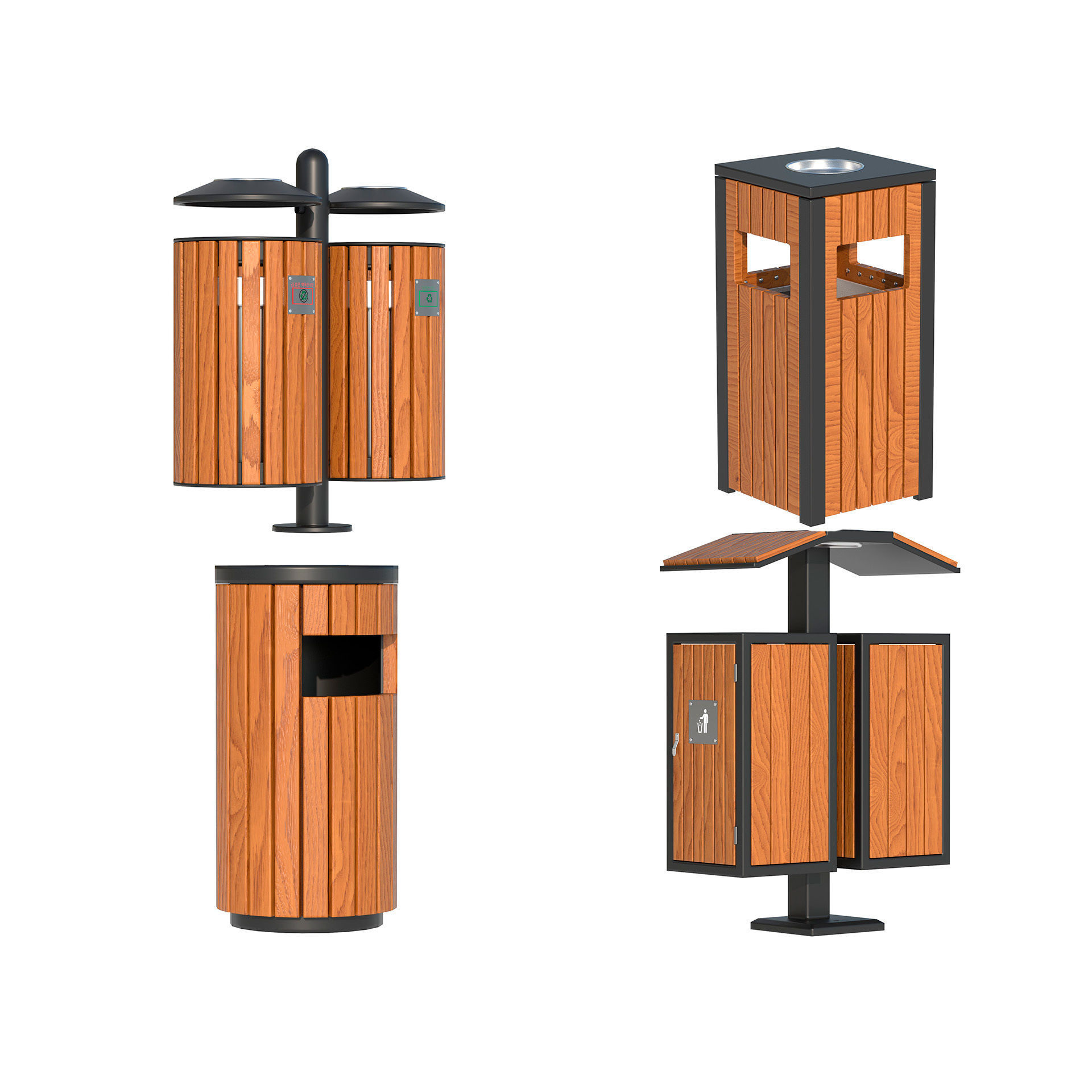 Collection Outdoor Trash Bins _2