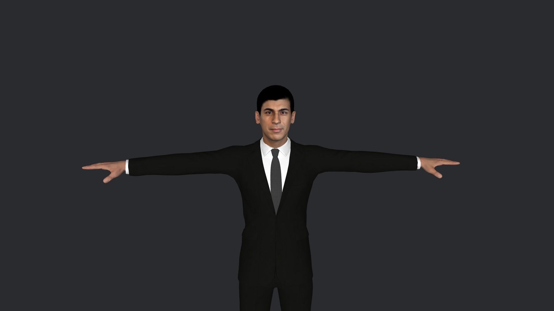 Rishi Sunak Hyper Realistic Full Body Rigged Character 3D model_1