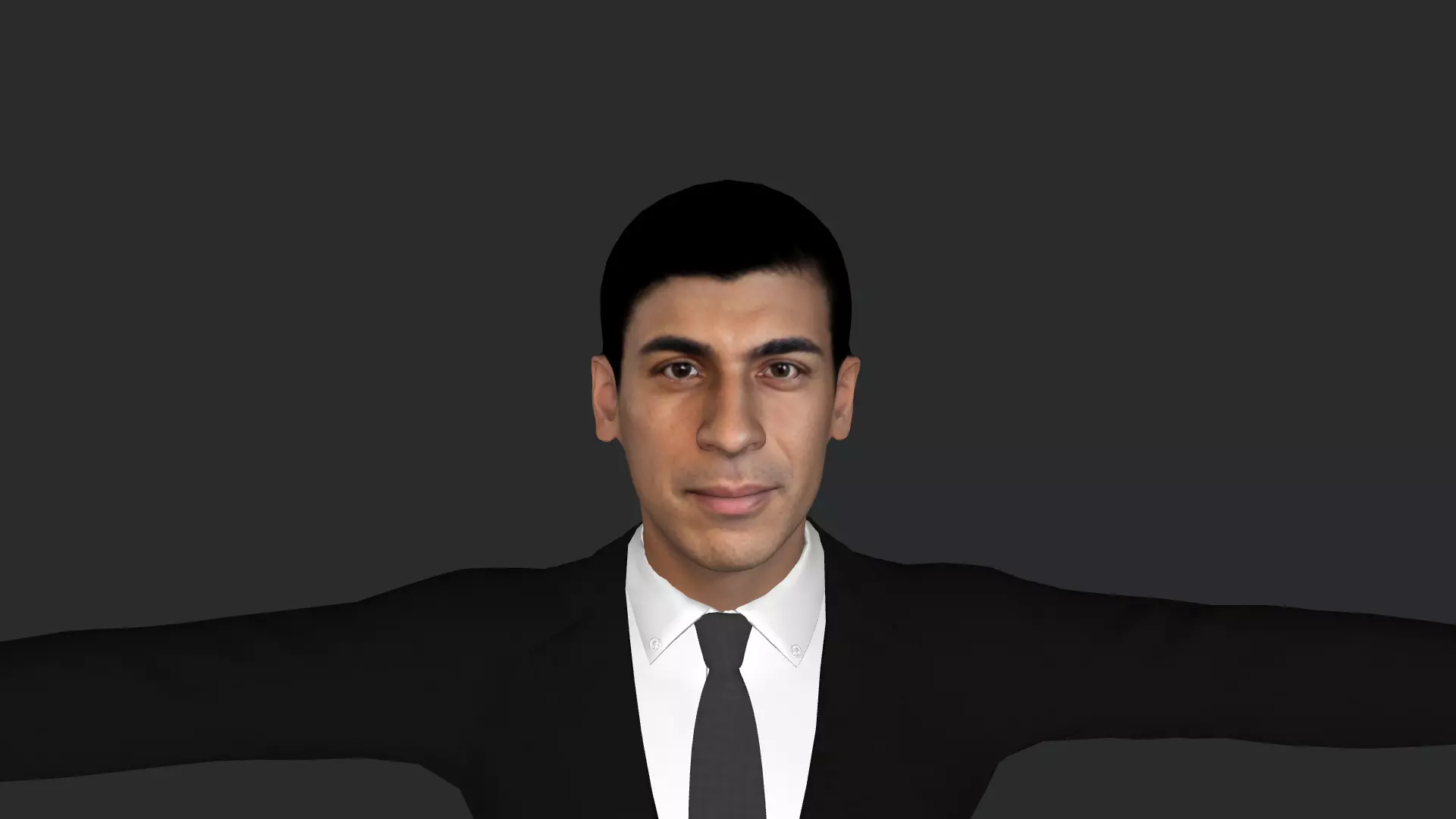 Rishi Sunak Hyper Realistic Full Body Rigged Character 3D model_0