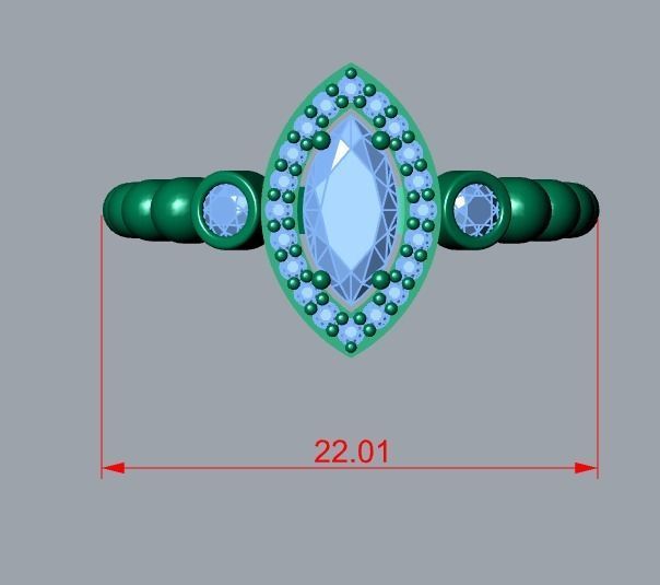 ring jewelry 3D print model_7