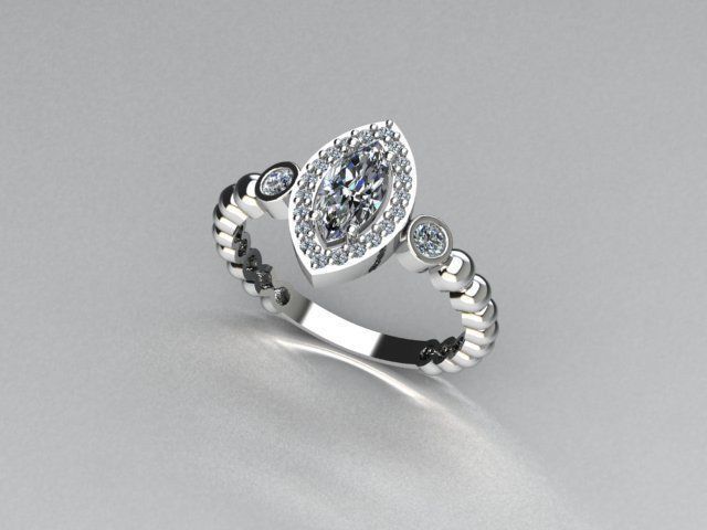 ring jewelry 3D print model_1