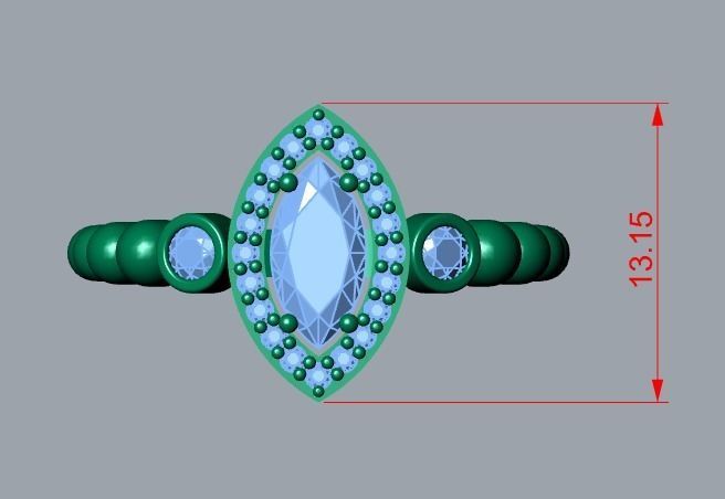 ring jewelry 3D print model_6