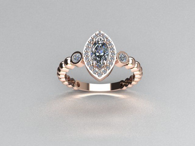 ring jewelry 3D print model_2