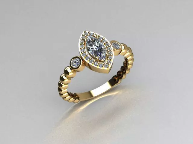 ring jewelry 3D print model_0