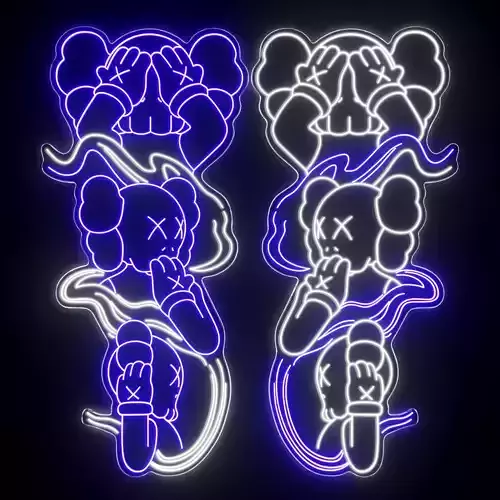 Kaws Neon Sign