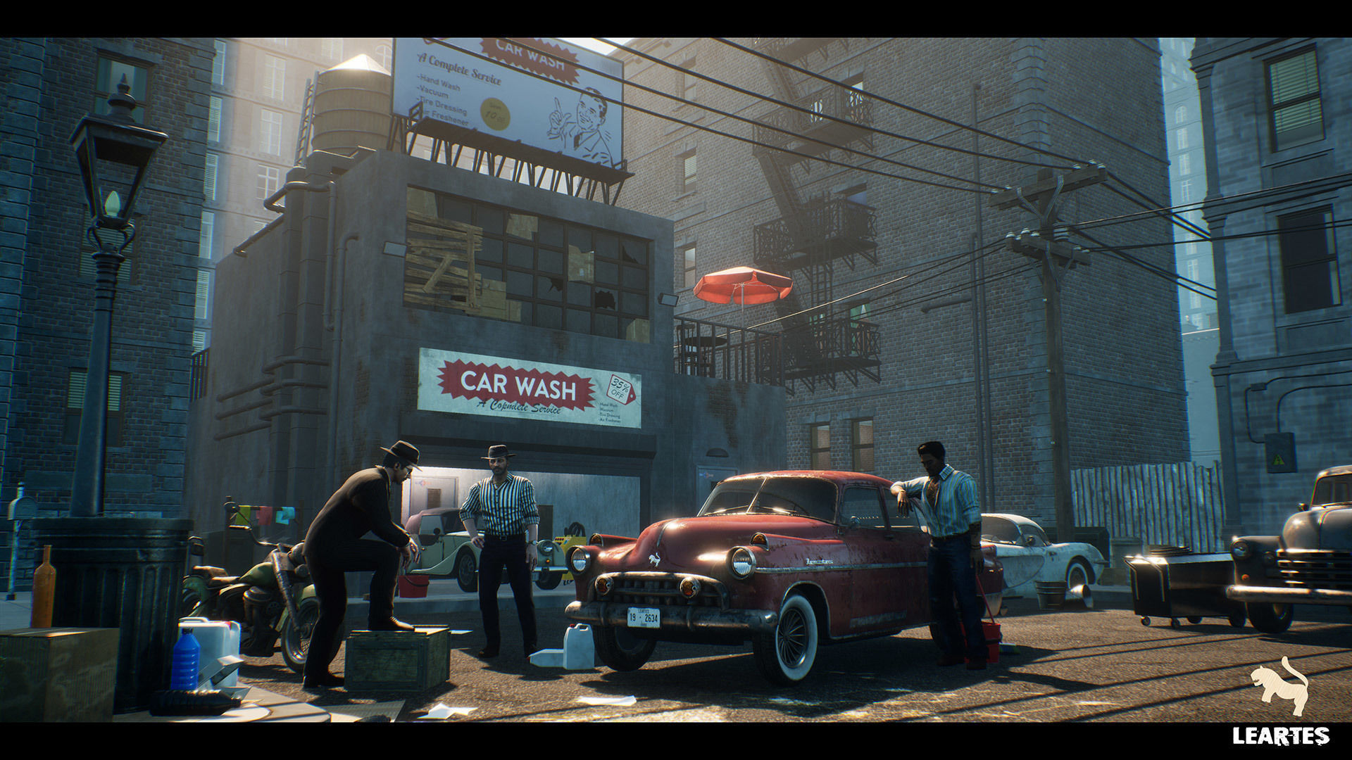 1900s Environments Mega Bundle Prop Packs 5 Environments Low-poly 3D model_3