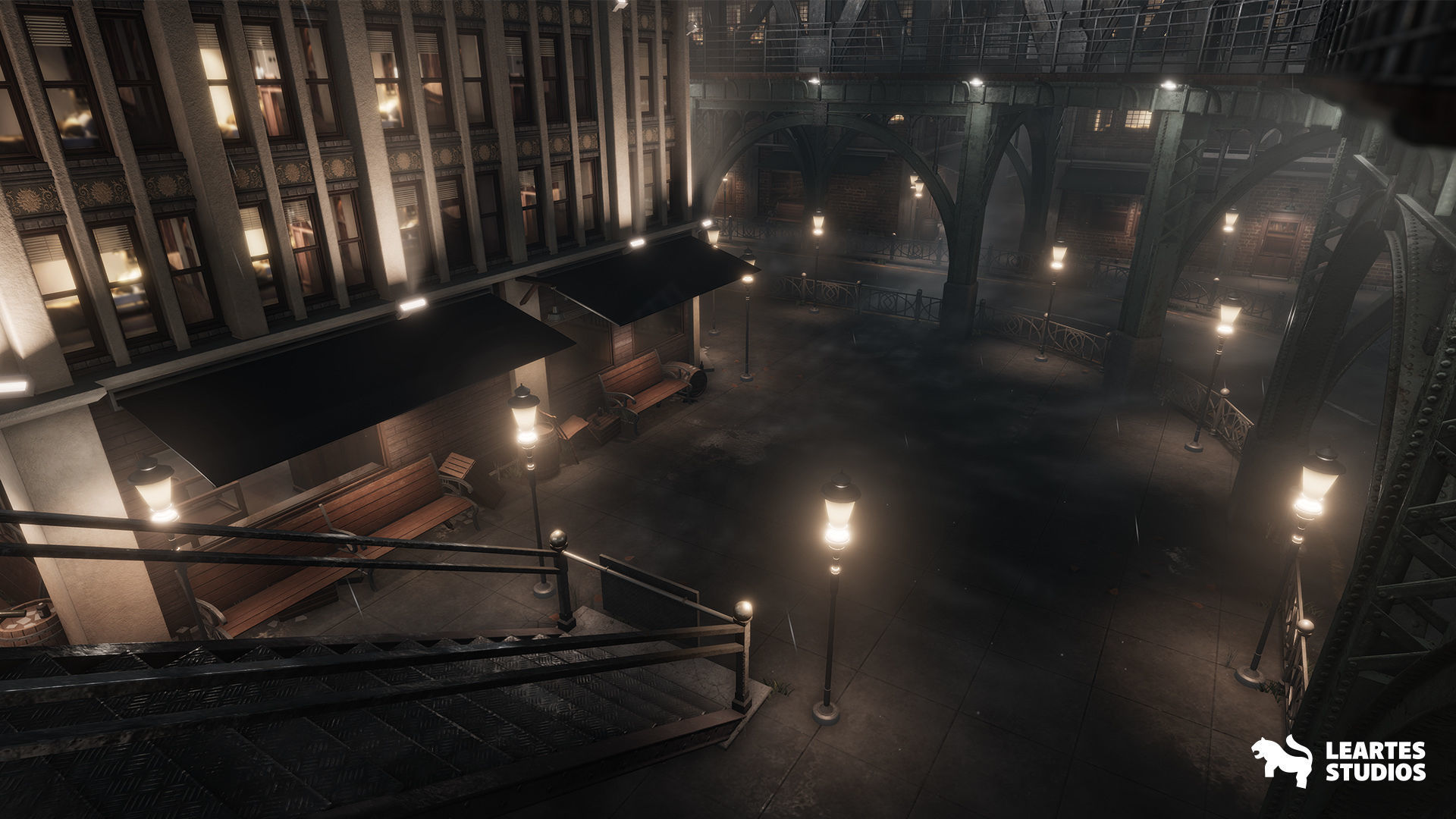 1900s Environments Mega Bundle Prop Packs 5 Environments Low-poly 3D model_10